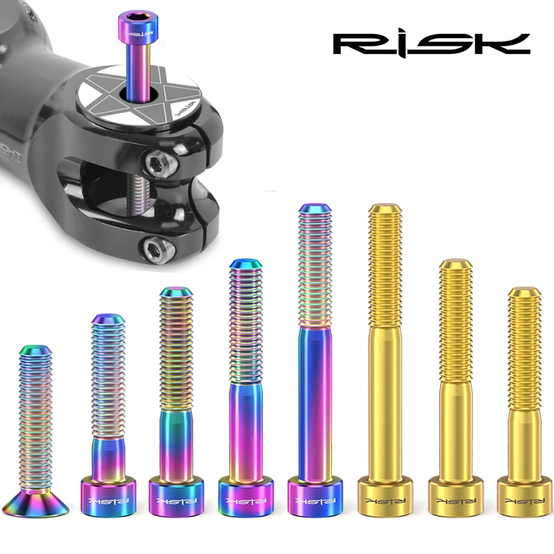 Snapback Hat Flat - RISK Bike Titanium Bolt Screw M6x30