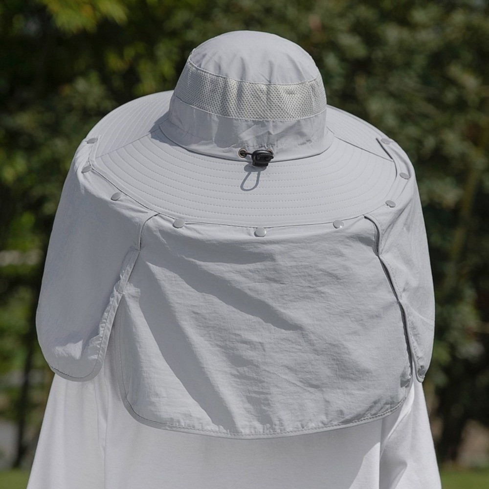 Visor Sun Hat - Simple Cloth Men Sun Hat Neck