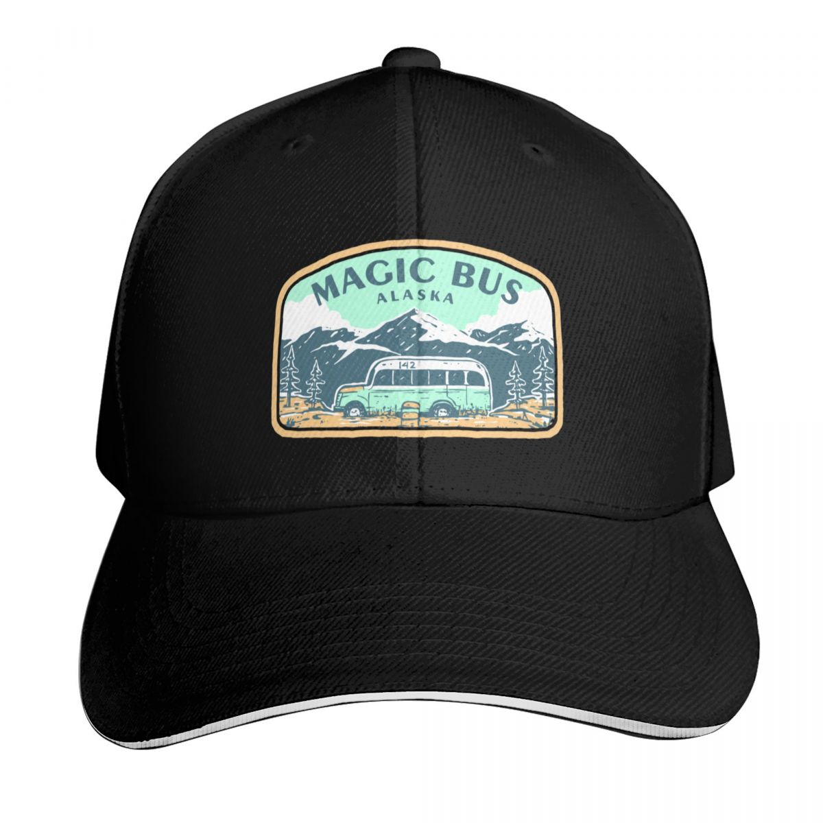 Golf Cap Dad - Magic bus alaska Baseball Cap Ball