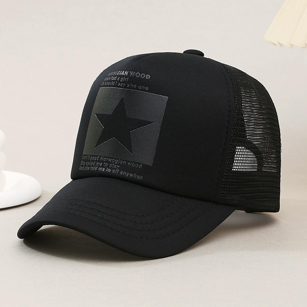 Trucker Cap Mesh - Summer Mesh Baseball Cap, Fashion Star