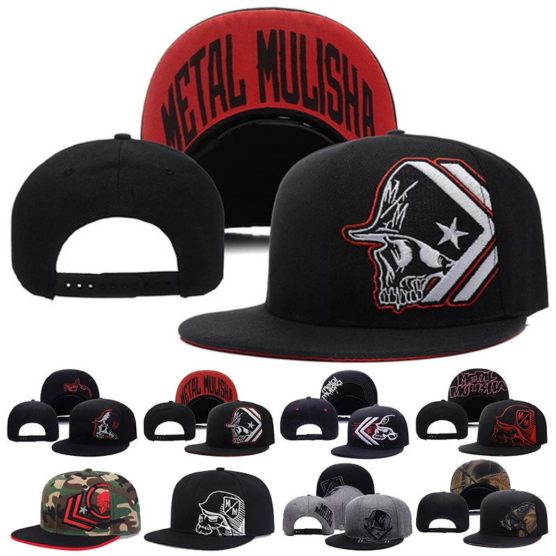 Unisex Skeleton Embroidery Bas - Snapback Hat Flat recension och pris