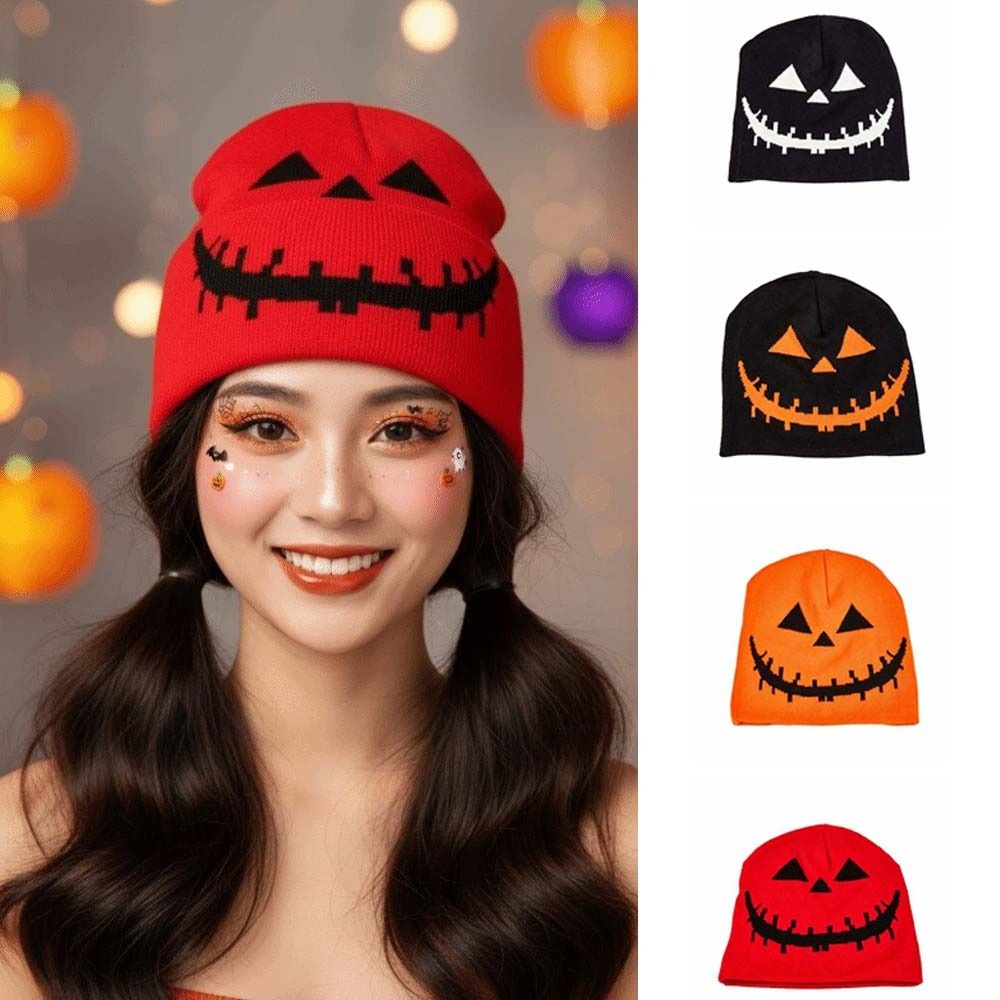 Knitted Fabric Pumpkin Beanie  - Beanie Cuffed Knit recension och pris