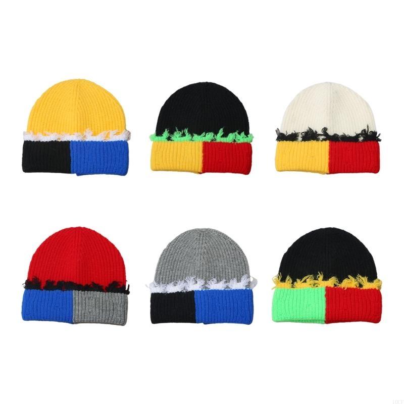Korean Version Color Matching  - Beanie Cuffed Knit recension och pris