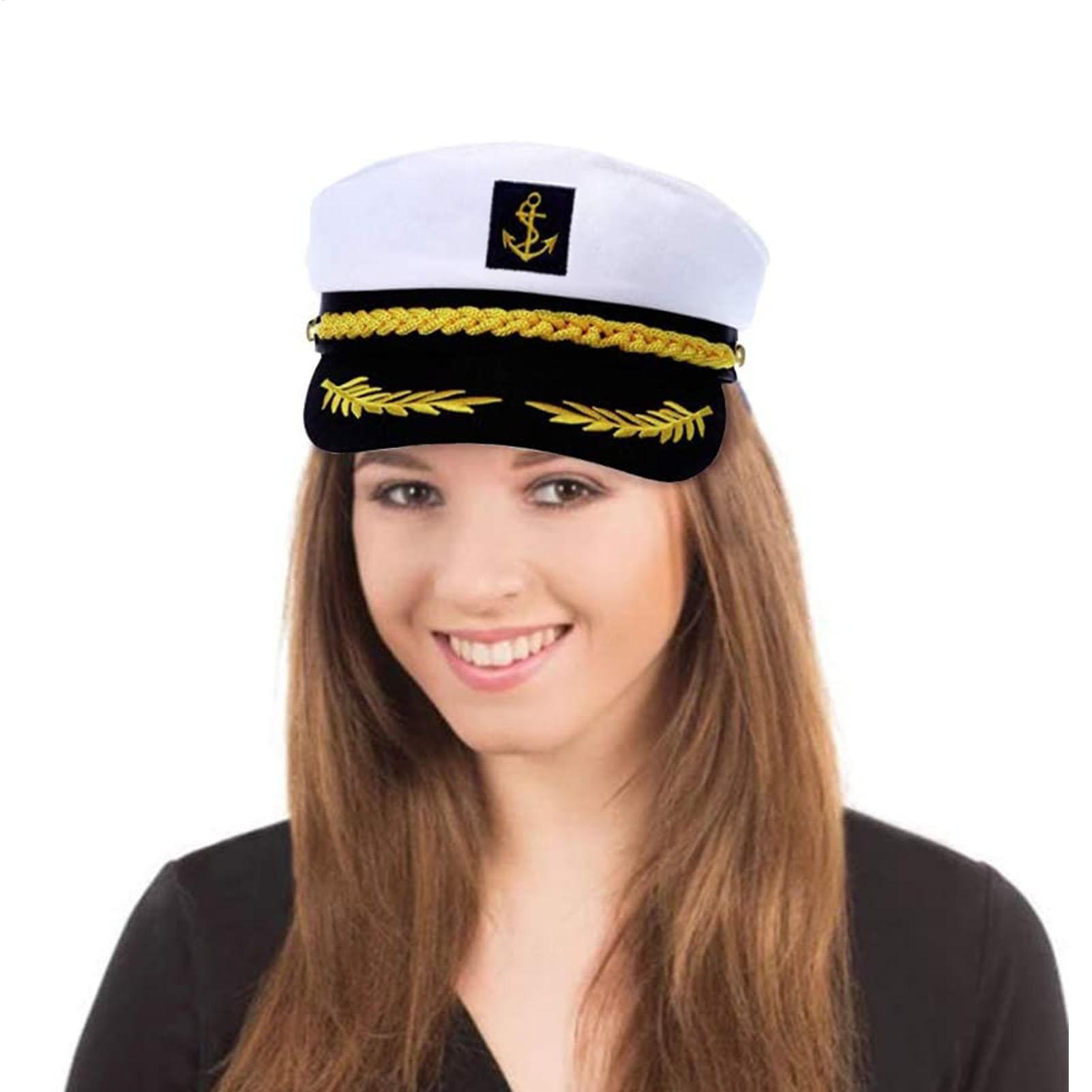 Adult Yacht-Sailor Captain Hat - Snapback Hat Flat recension och pris