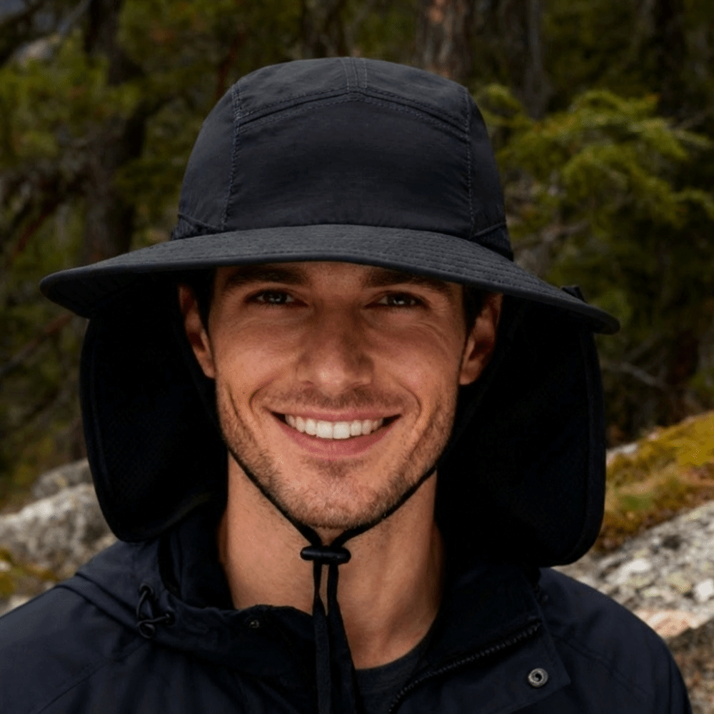 Fashion Wide Brim Outdoor Sun  - Bucket Hat Cotton recension och pris