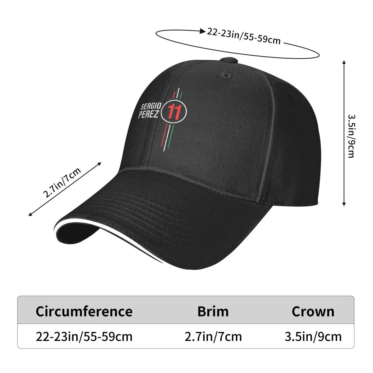 Sergio Perez F1 Car Racing Was - Golf Cap Dad recension och pris