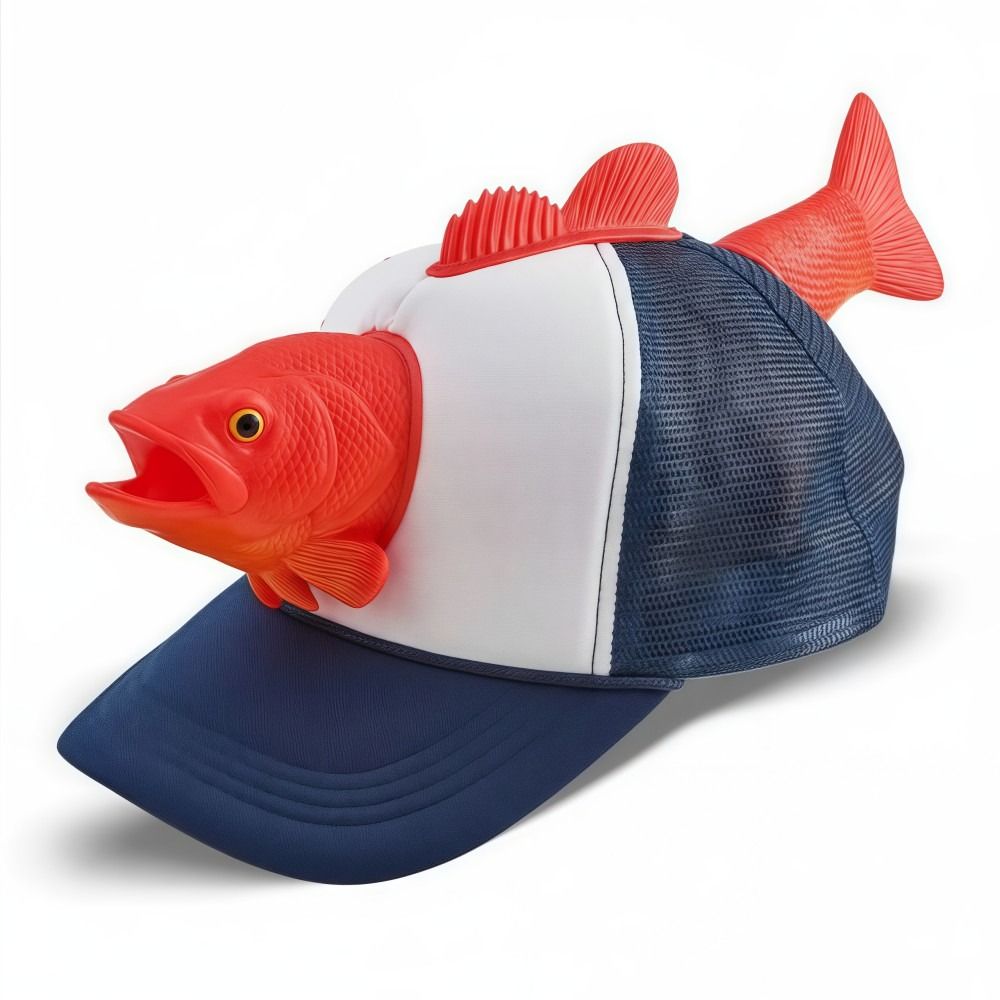 Funny 3D Fish Animal Trucker H - Trucker Cap Mesh recension och pris