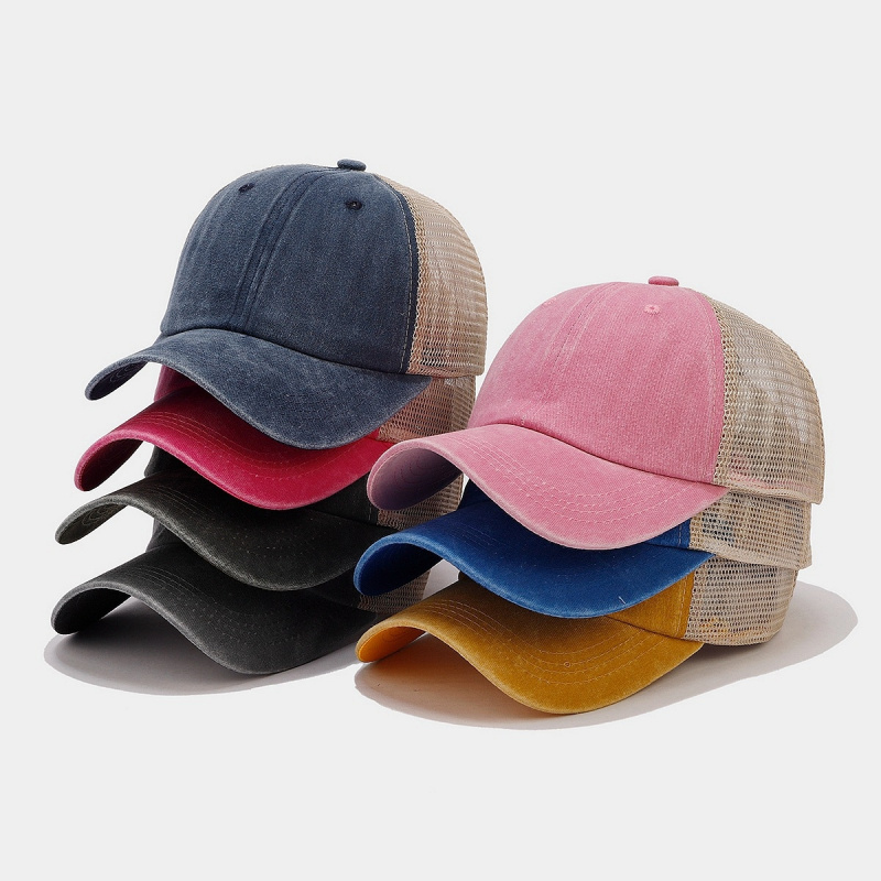 Vintage Washed Denim Mesh Back - Trucker Cap Mesh recension och pris