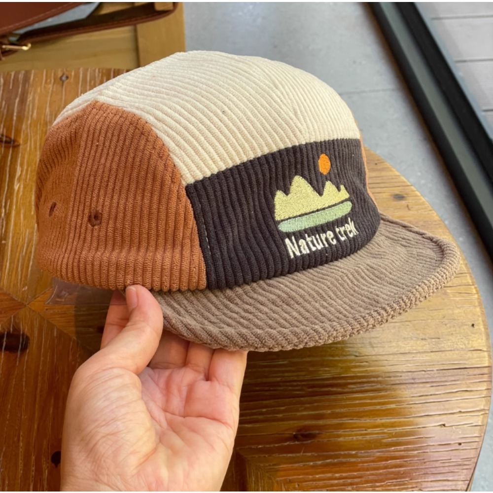 5 Panel Short Brim Cap for Men - Corduroy Cap 5 Panel recension och pris