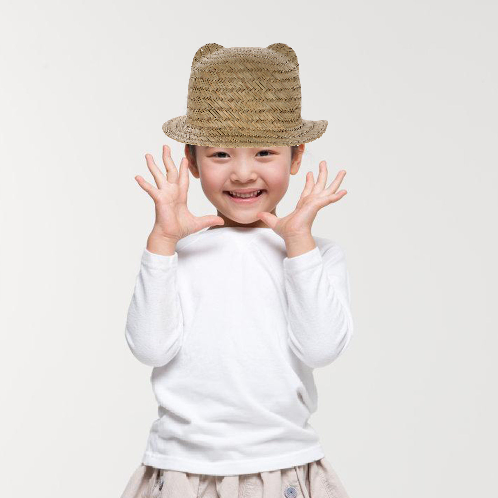 Kids Straw Sun Hat Wide Brim W - Sun Hat Wide Brim recension och pris