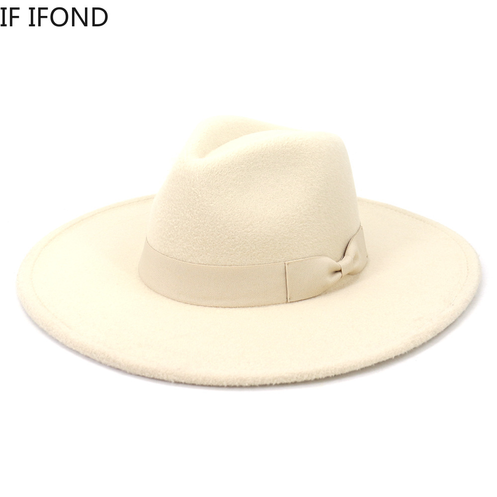 Big Wide Brim Women Hats 2021  - Fedora Hat Wool recension och pris