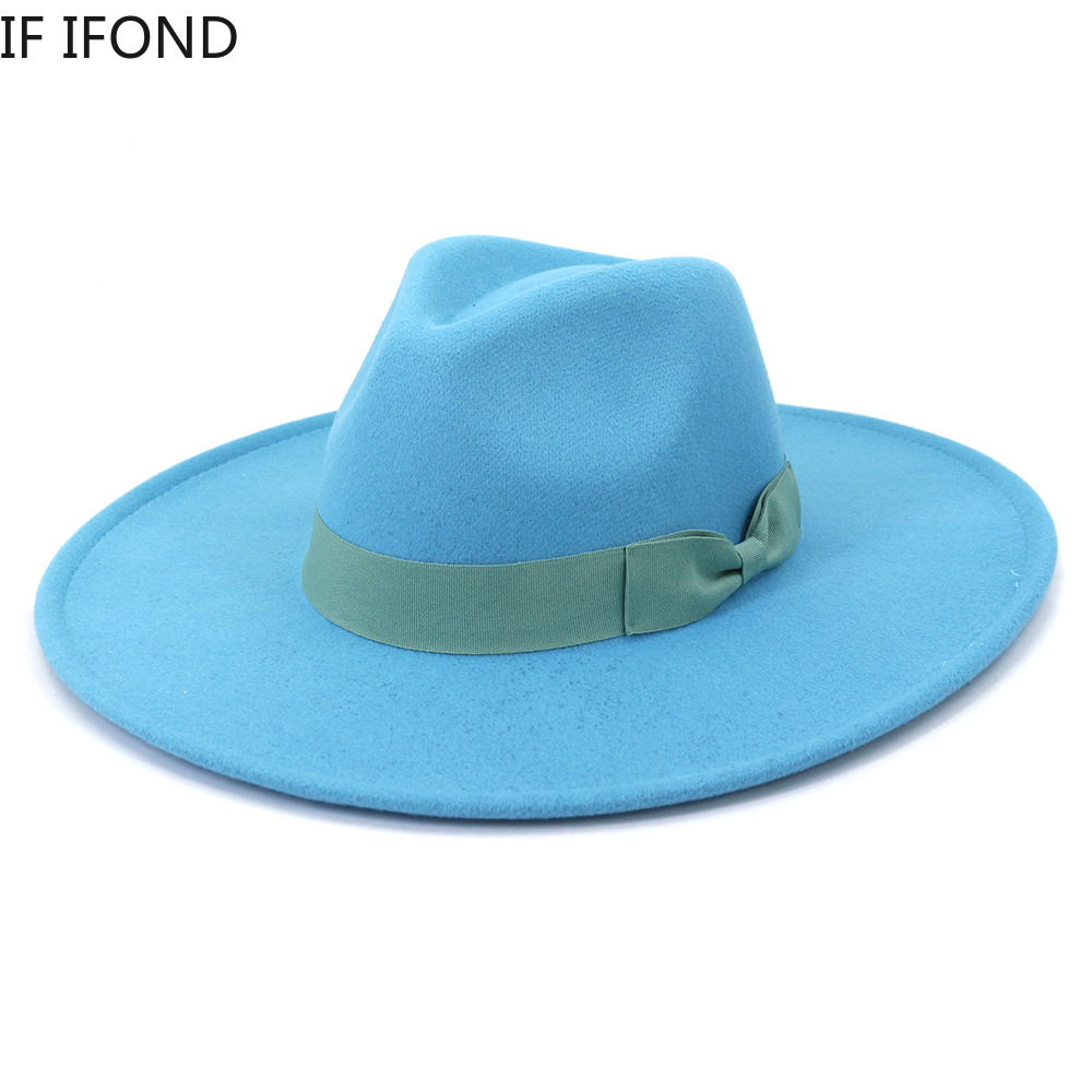 Big Wide Brim Women Hats 2021  - Fedora Hat Wool recension och pris