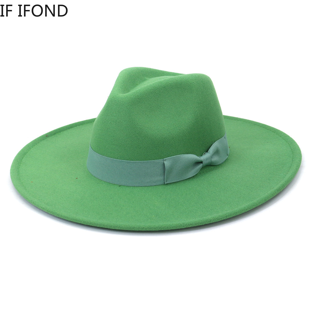 Big Wide Brim Women Hats 2021  - Fedora Hat Wool recension och pris