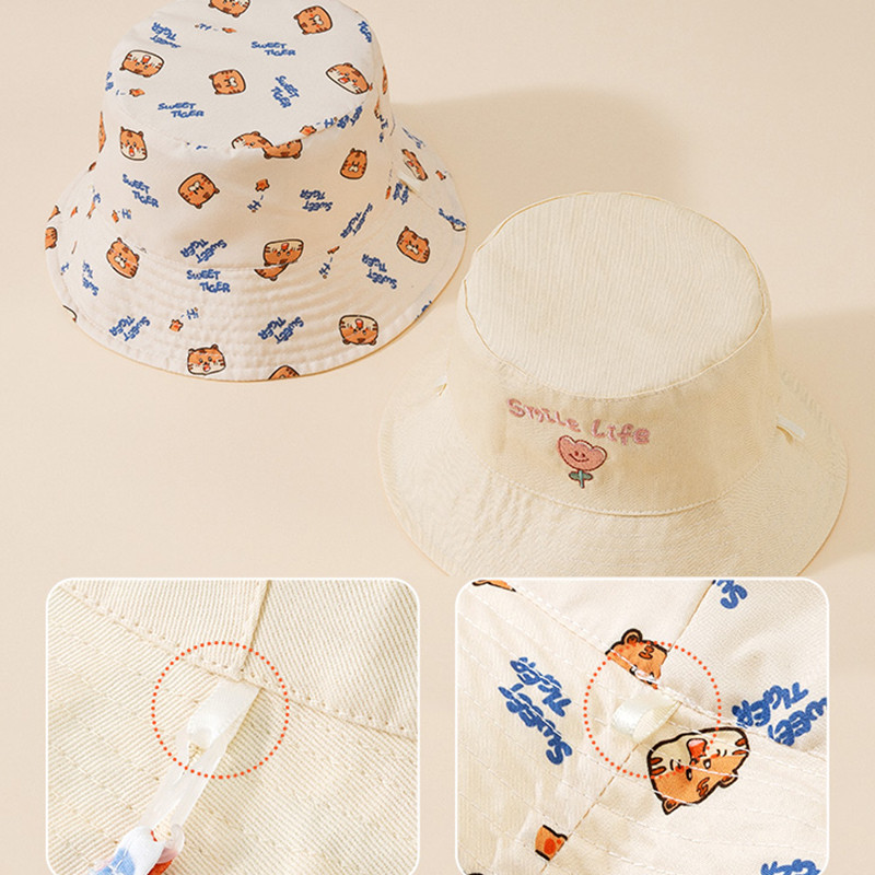 Letter Embroidered Baby Bucket - Bucket Hat Cotton recension och pris