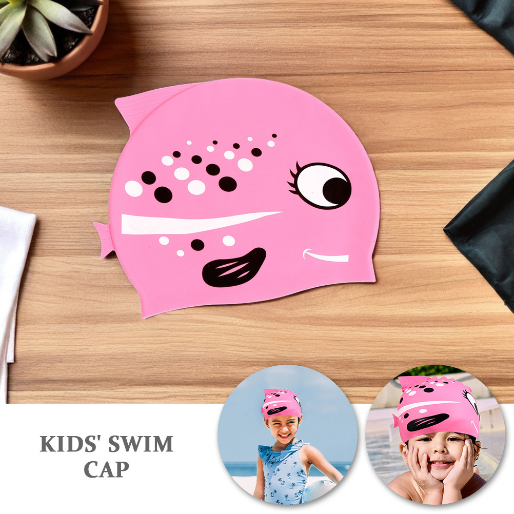2Pcs Kids Cartoon Fish Silicon - Swim Hat Silicone recension och pris