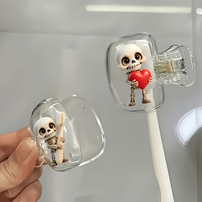 2pcs Skull Portable Toothbrush - Skull Cap Helmet Liner recension och pris