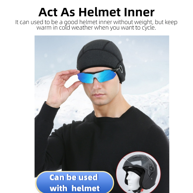 Winter Cycling Warm Cap MTB He - Skull Cap Helmet Liner recension och pris