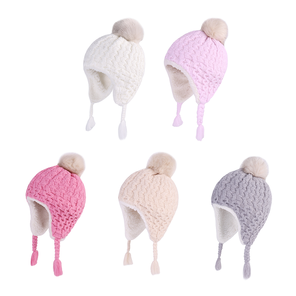 Baby Winter Knit Earflap Hats  - Trapper Hat Ear Flap recension och pris