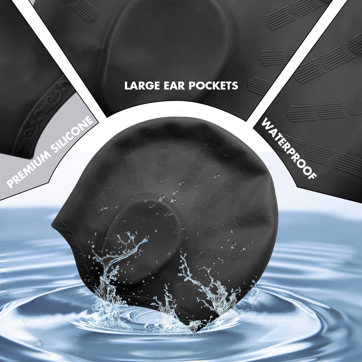 Adults High Elastic Swimming C - Swim Hat Silicone recension och pris