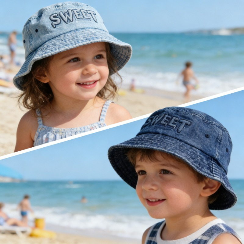 Japanese Retro Kids Bucket Hat - Bucket Hat Cotton recension och pris