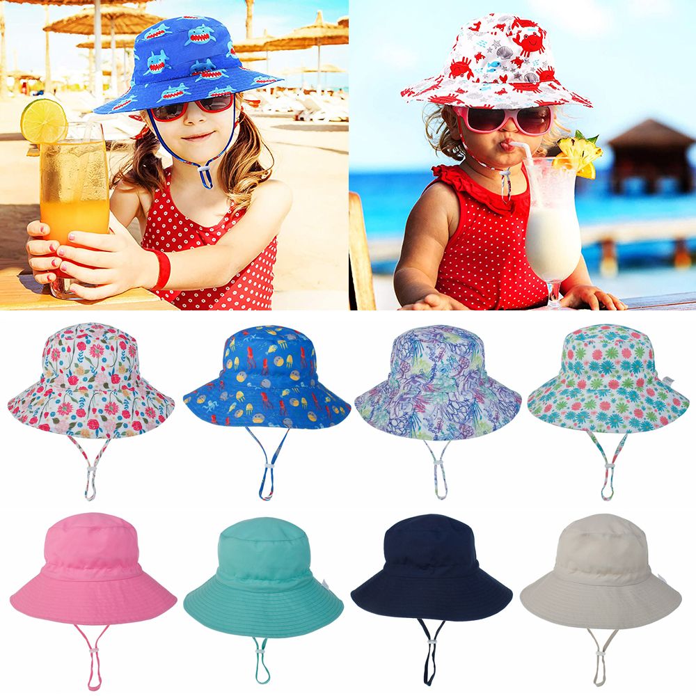 Summer Boys Girls Neck Ear Cov - Sun Hat Wide Brim recension och pris