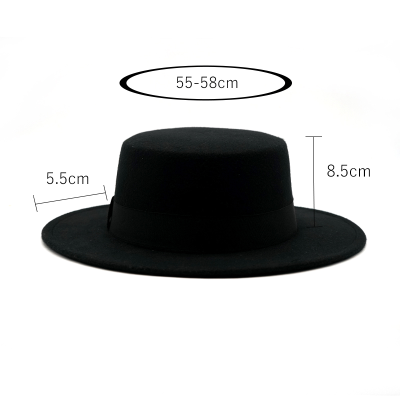 Winter Autumn Imitation Woolen - Fedora Hat Wool recension och pris