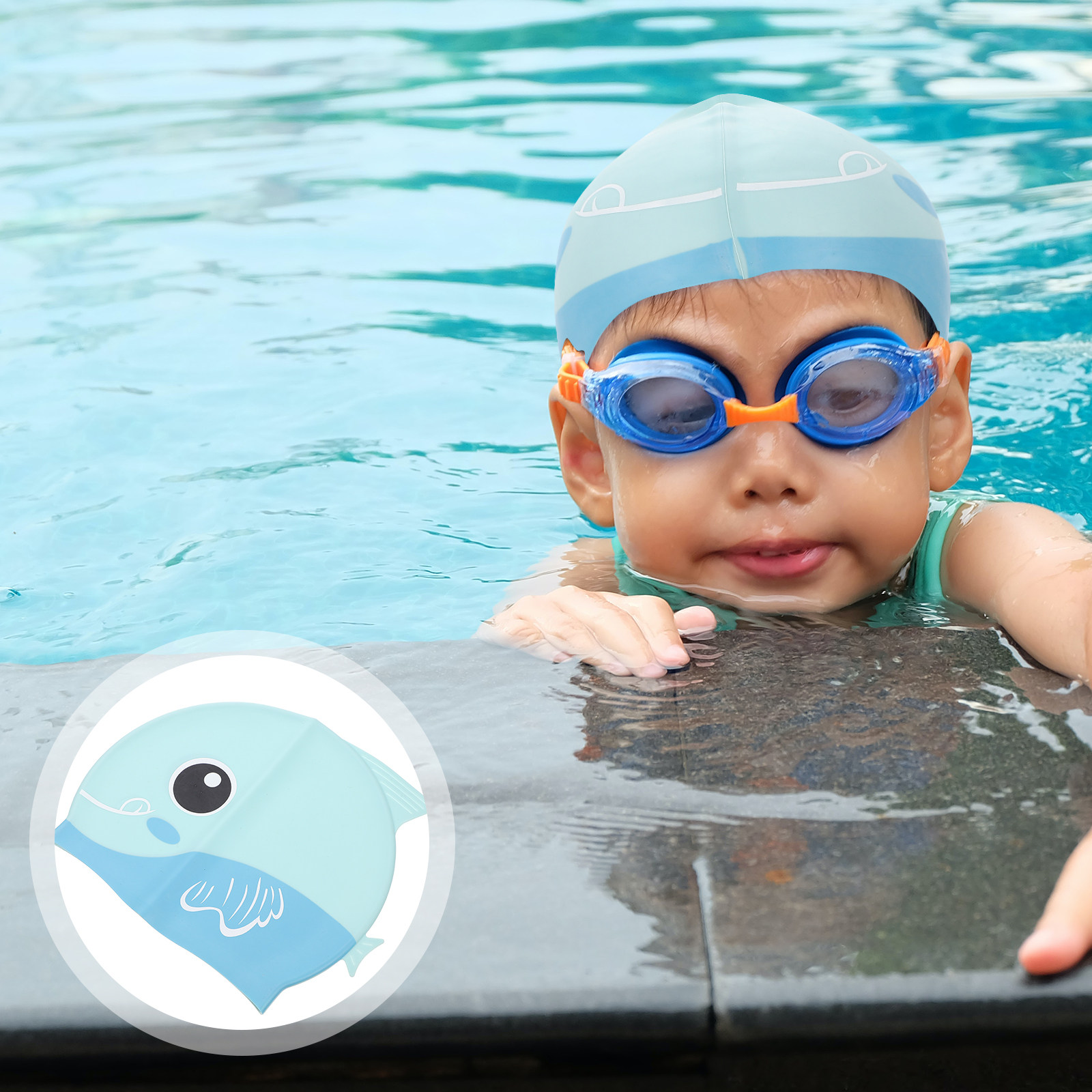Silicone Swim Cap Cartoon Kids - Swim Hat Silicone recension och pris