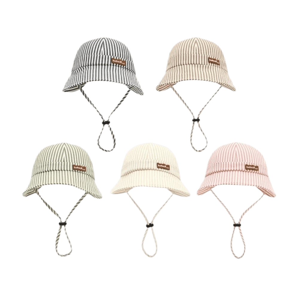 New Striped Baby Bucket Hat Ad - Sun Hat Wide Brim recension och pris