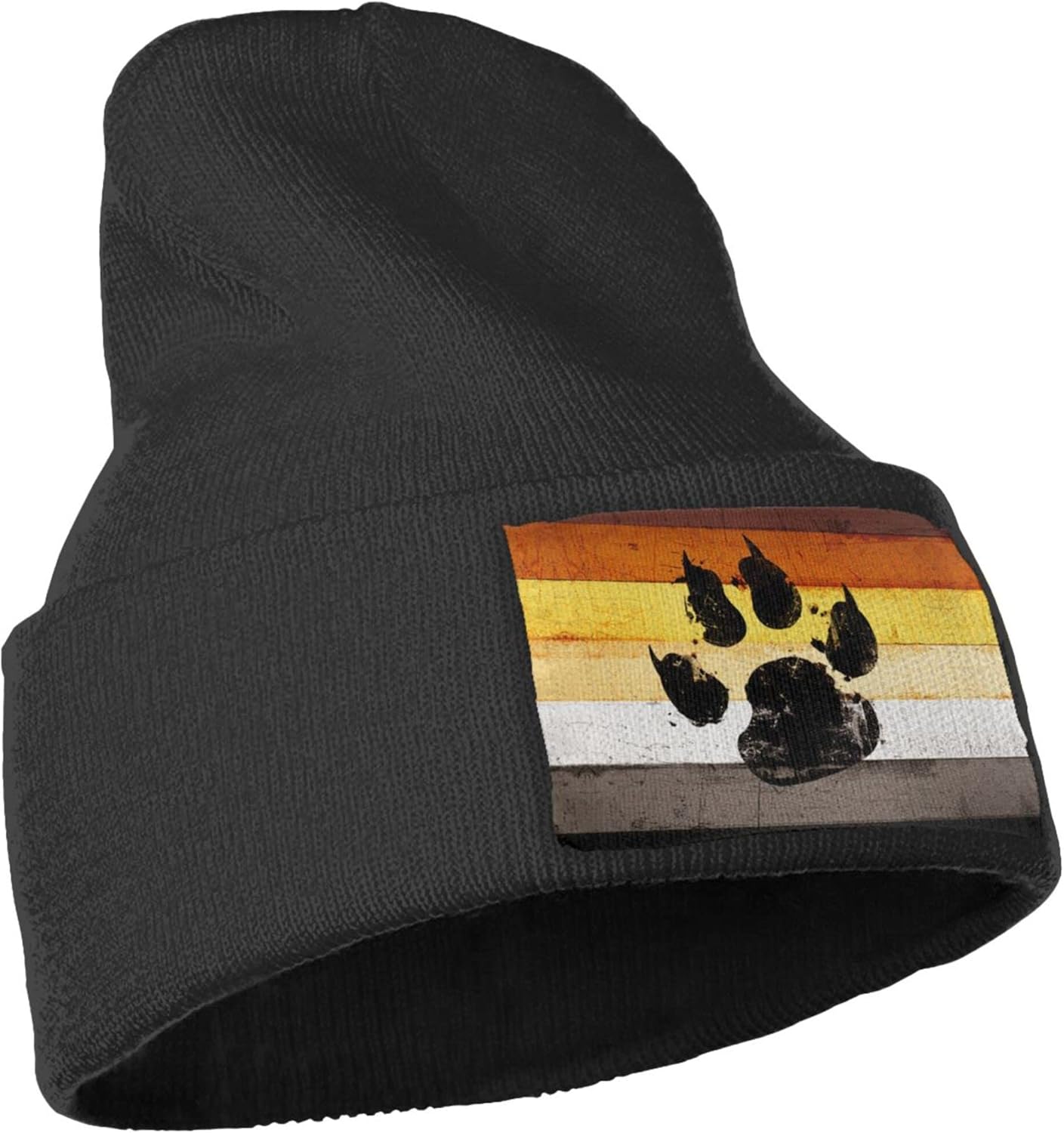 Gay Flag Bear paw LGBT Knit Be - Beanie Cuffed Knit recension och pris