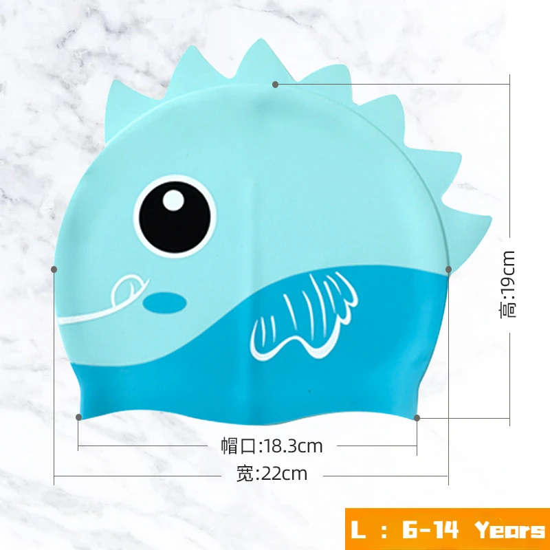 Cartoon Cute Fish Shark Silico - Swim Hat Silicone recension och pris