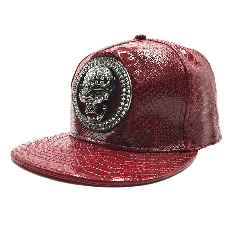 Brand Oohmy Men Women PU Leath - Snapback Hat Flat recension och pris